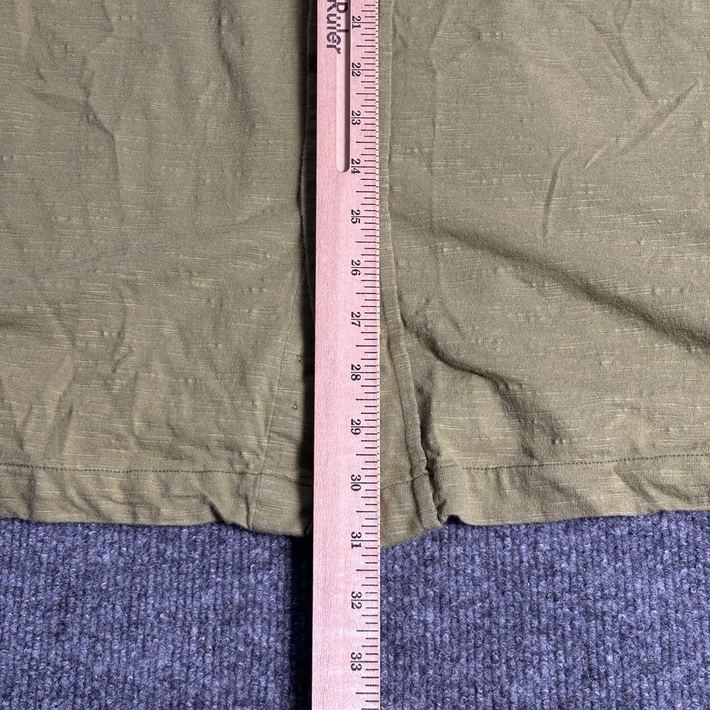 Woolrich Shirt Mens XL Olive Green Short Sleeve Button Front Cotton Pockets - Picture 12 of 15